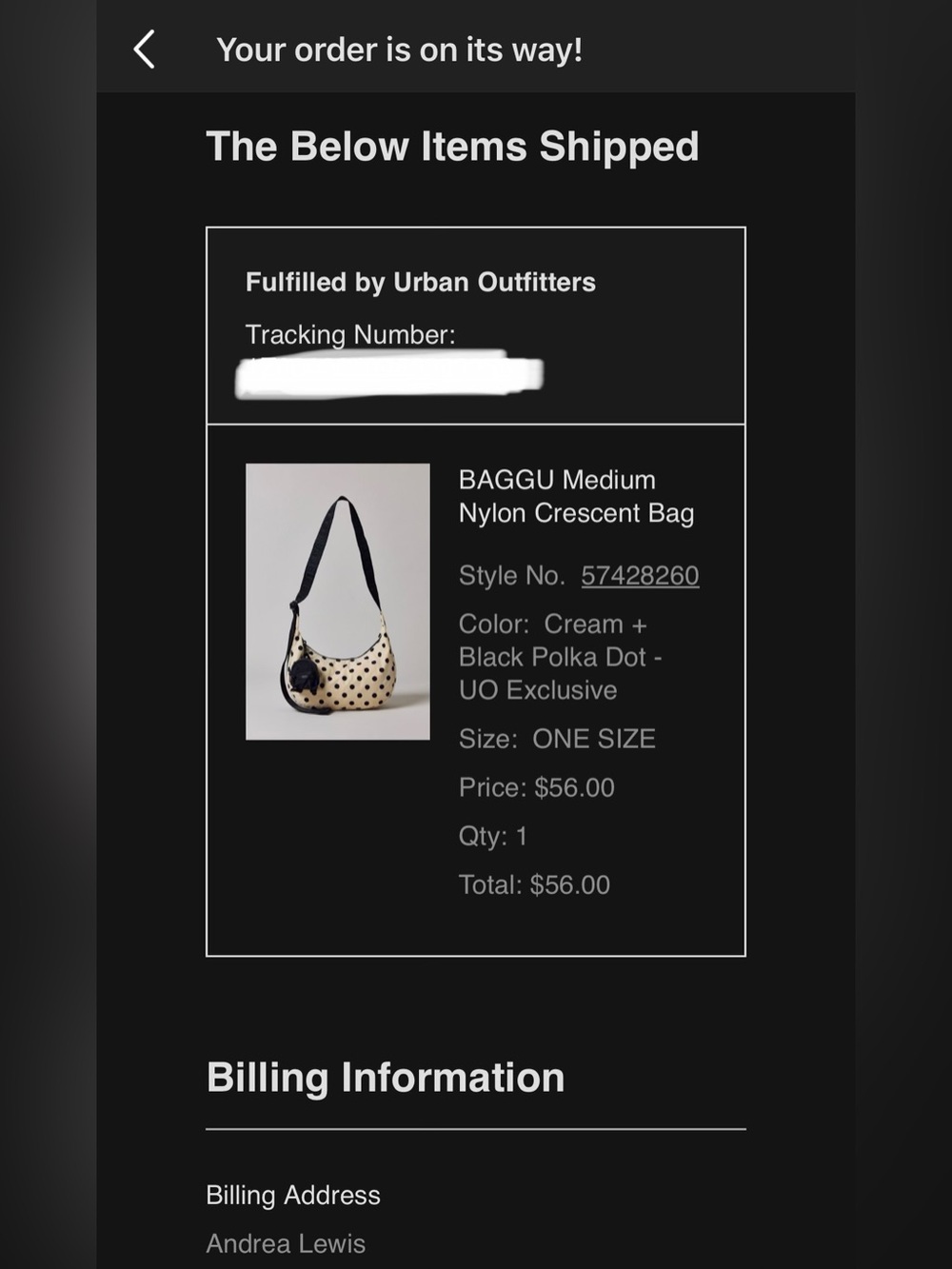 BAGGU Polka Dot Crossbody Bag in Black and Cream - Picture 9 of 9